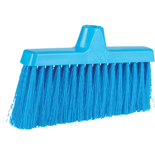 ColorCore Angle Head Broom, Medium Bristles, 10", Polypropylene, Blue Rock Safety Industrial Ltd