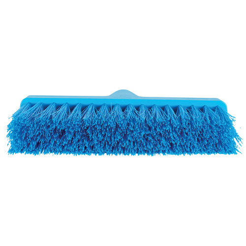 ColorCore Angle Head Broom, Medium Bristles, 10", Polypropylene, Blue Rock Safety Industrial Ltd