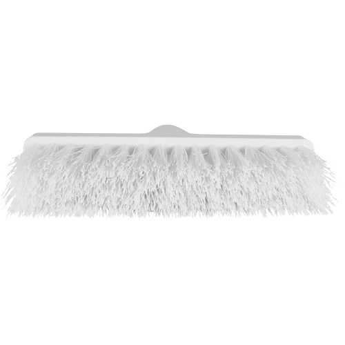 Balai oblique ColorCore, Crins Moyen, 10", Polypropyl&egrave;ne, Blanc Rock Safety Industrial Ltd