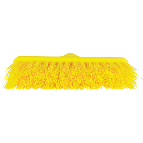 ColorCore Angle Head Broom, Medium Bristles, 10", Polypropylene, Yellow Rock Safety Industrial Ltd
