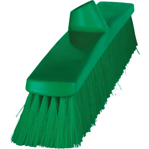 ColorCore Push Broom, Fine Bristles, 24", Polypropylene, Green Rock Safety Industrial Ltd