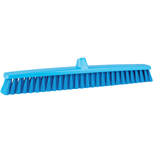 ColorCore Push Broom, Fine Bristles, 24", Polypropylene, Blue Rock Safety Industrial Ltd