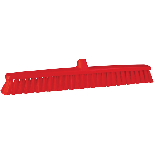 ColorCore Push Broom, Fine Bristles, 24", Polypropylene, Red Rock Safety Industrial Ltd