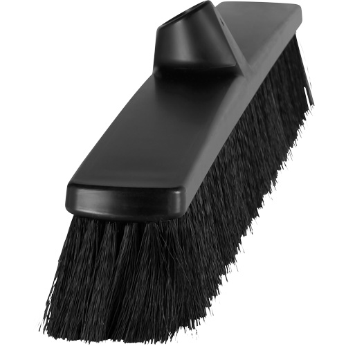ColorCore Push Broom, Fine Bristles, 24", Polypropylene, Black Rock Safety Industrial Ltd