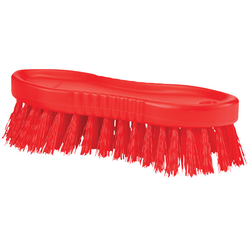 Brosse &agrave; main ColorCore, Soies Ferme, Longueur de 6", Rouge Rock Safety Industrial Ltd