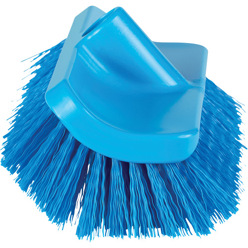 Brosse &agrave; angle double ColorCore pour surfaces hautes et basses, Soies Ferme, Longueur de 10", Bleu Rock Safety Industrial Ltd