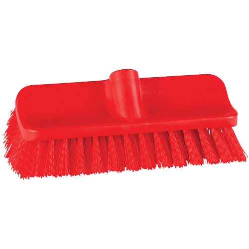 Brosse &agrave; angle double ColorCore pour surfaces hautes et basses, Soies Ferme, Longueur de 10", Rouge Rock Safety Industrial Ltd