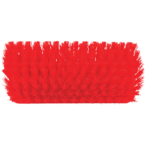 Brosse &agrave; angle double ColorCore pour surfaces hautes et basses, Soies Ferme, Longueur de 10", Rouge Rock Safety Industrial Ltd