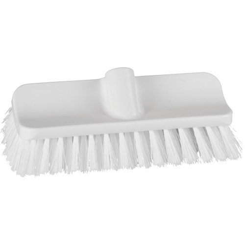 Brosse &agrave; angle double ColorCore pour surfaces hautes et basses, Soies Ferme, Longueur de 10", Blanc Rock Safety Industrial Ltd