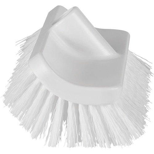 Brosse &agrave; angle double ColorCore pour surfaces hautes et basses, Soies Ferme, Longueur de 10", Blanc Rock Safety Industrial Ltd