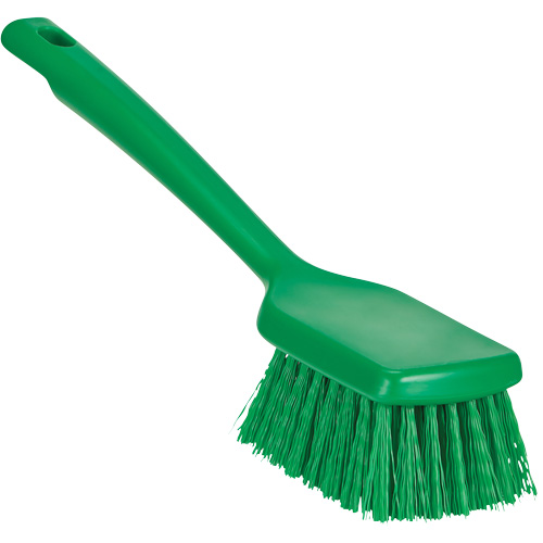 ColorCore Short Handle Brush, Stiff Bristles, 12" Long, Green Rock Safety Industrial Ltd