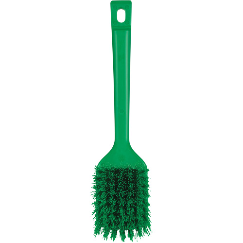 ColorCore Short Handle Brush, Stiff Bristles, 12" Long, Green Rock Safety Industrial Ltd