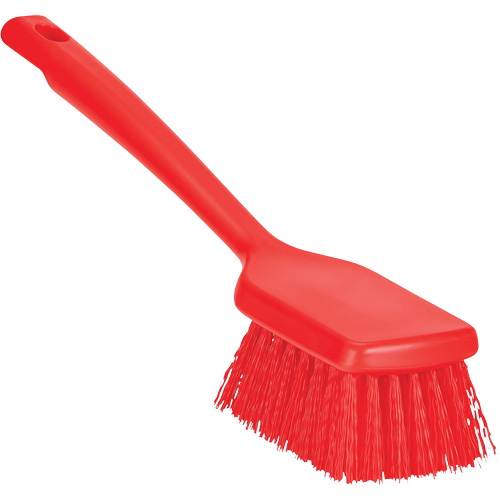 ColorCore Short Handle Brush, Stiff Bristles, 12" Long, Red Rock Safety Industrial Ltd