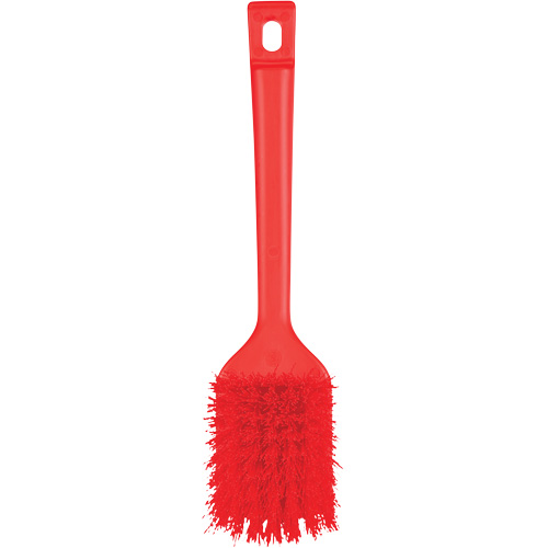 ColorCore Short Handle Brush, Stiff Bristles, 12" Long, Red Rock Safety Industrial Ltd