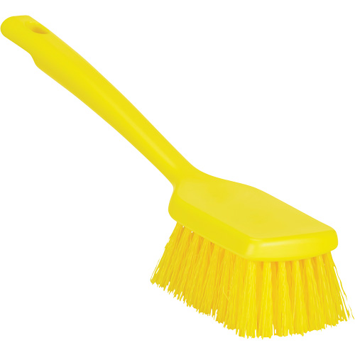 ColorCore Short Handle Brush, Stiff Bristles, 12" Long, Yellow Rock Safety Industrial Ltd