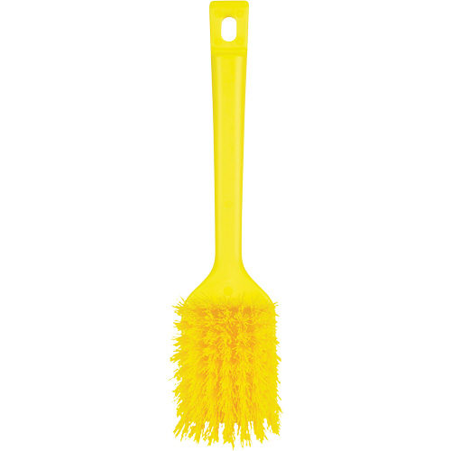 ColorCore Short Handle Brush, Stiff Bristles, 12" Long, Yellow Rock Safety Industrial Ltd