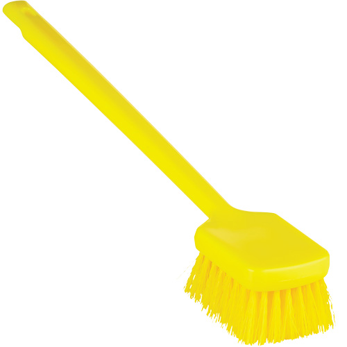 Brosse &agrave; manche long ColorCore, Soies Ferme, Longueur de 20", Jaune Rock Safety Industrial Ltd