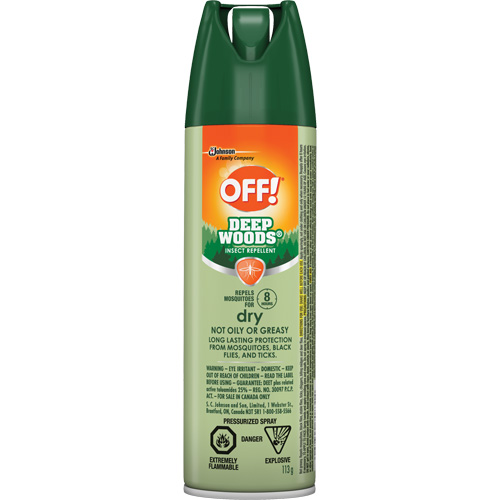Insectifuge Off! R&eacute;gions sauvages, DEET &agrave; 25 %, A&eacute;rosol, 113 g Rock Safety Industrial Ltd