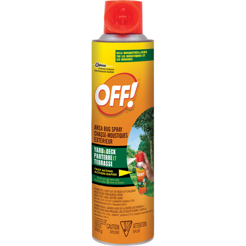 Insectifuge ext&eacute;rieur Off!, Sans DEET, A&eacute;rosol, 350 g Rock Safety Industrial Ltd
