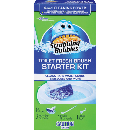 Scrubbing Bubbles&reg; Fresh Brush&reg; Toilet Brush Starter Kit, Refill Rock Safety Industrial Ltd