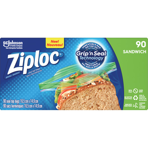 Sacs &agrave; sandwichs Ziploc Rock Safety Industrial Ltd