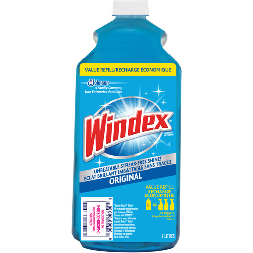 Recharge de nettoyant pour vitres Windex, 2 L, Bouteille Rock Safety Industrial Ltd