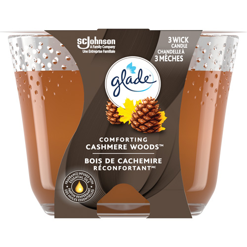 Glade&reg; 3-Wick Candle, Cashmere Woods&reg; Rock Safety Industrial Ltd