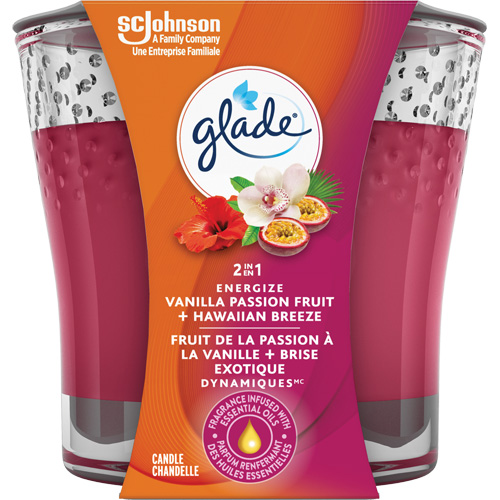 Chandelle 2-en-1 Glade, Brise exotique et fruit de la passion &agrave; la vanille Rock Safety Industrial Ltd