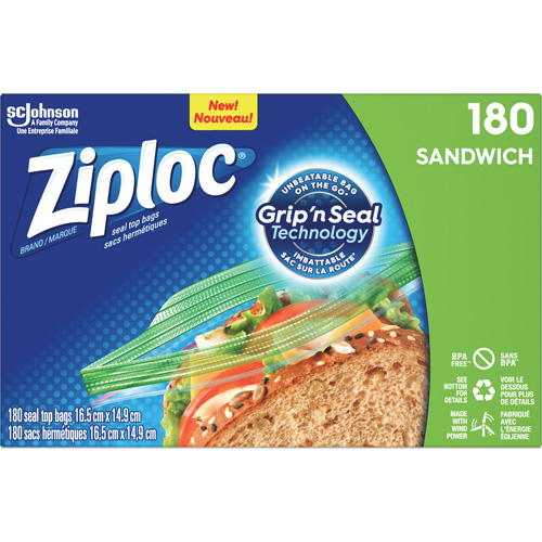 Sacs &agrave; sandwichs Ziploc Rock Safety Industrial Ltd