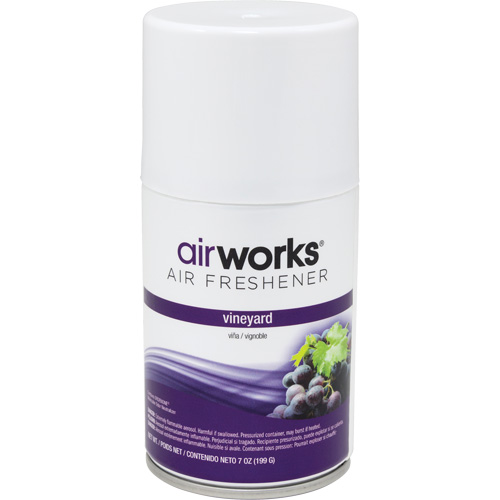 AirWorks&reg; Metered Air Fresheners, Vineyard, Aerosol Can Rock Safety Industrial Ltd