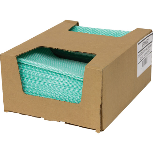 SaniWorks&reg; Choice Counter Cloths, Green/White Rock Safety Industrial Ltd