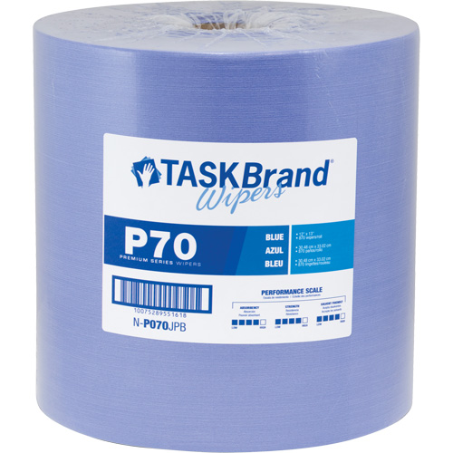 Chiffons de premi&egrave;re qualit&eacute; P70 TaskBrand, Robuste, 13" lo x 12" la Rock Safety Industrial Ltd