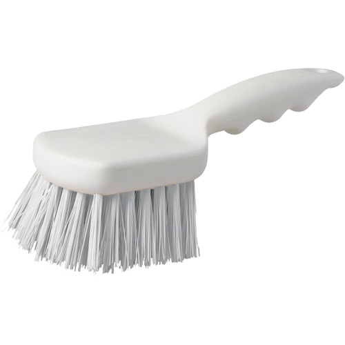 Brosse &agrave; chaudron &agrave; manche court, 9" l, Soies Polypropyl&egrave;ne, Blanc Rock Safety Industrial Ltd
