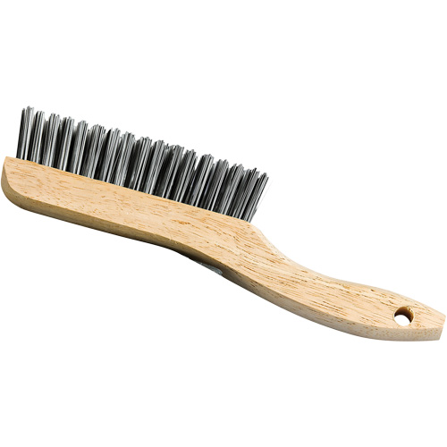 Brosse &agrave; manche en patin, Acier, 4 x 16 rangs de fils, Longueur 9-3/4" Rock Safety Industrial Ltd
