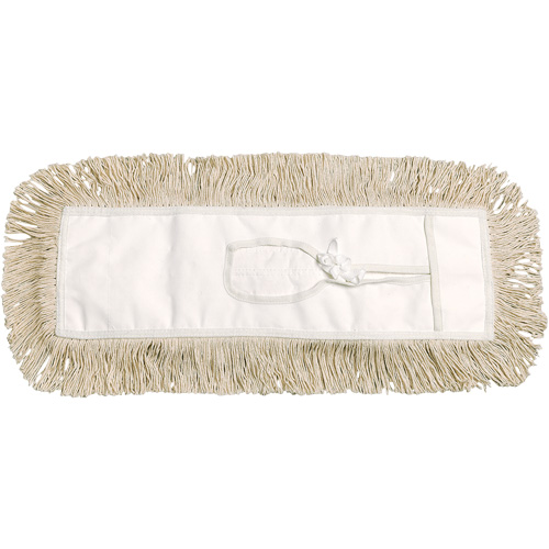 Dust Mop, Tie-On Style, Cotton, 36" L x 5" W Rock Safety Industrial Ltd