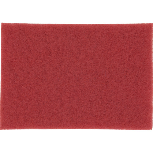 Tampon haute performance, 14" x28", Lustrage/Nettoyage, Rouge Rock Safety Industrial Ltd