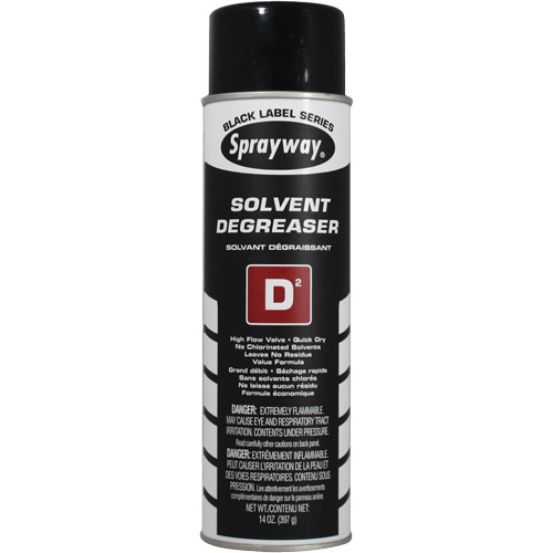 Solvant d&eacute;graissant D2, Canette a&eacute;rosol Rock Safety Industrial Ltd