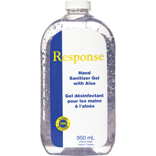 Response&reg; Hand Sanitizer Gel with Aloe, 950 ml, Refill, 70% Alcohol Rock Safety Industrial Ltd