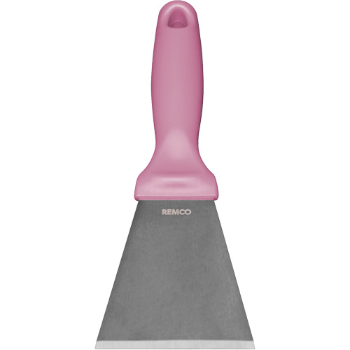 Large Stainless Steel Scraper, Pink, 3" W x 9" L Rock Safety Industrial Ltd
