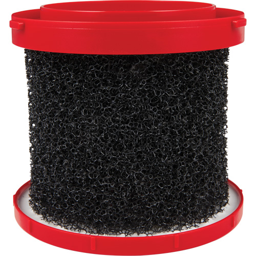 Filtre pour aspirateur de liquides, Mousse, Pour 1,6 - 2,5 gal. US Rock Safety Industrial Ltd