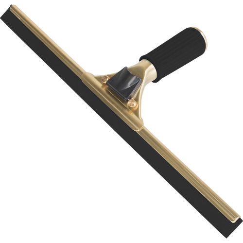 Raclette &agrave; main pour vitres, 18", Caoutchouc, Cadre Laiton Rock Safety Industrial Ltd
