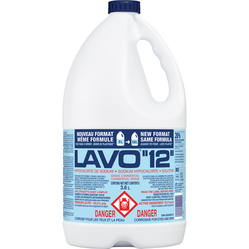 Javellisant liquide, 3,6 L, Cruche Rock Safety Industrial Ltd
