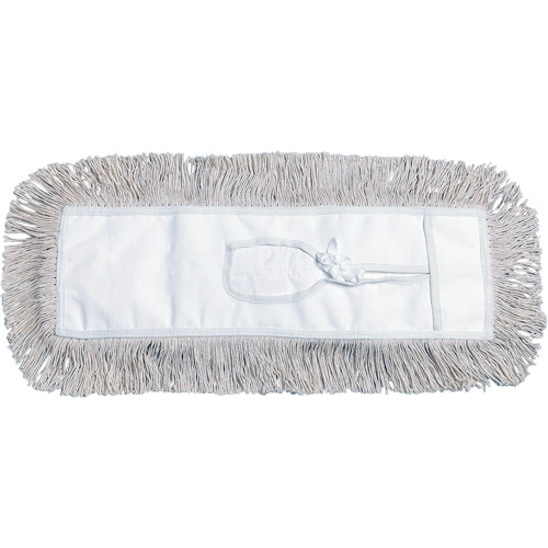 Vadrouille &agrave; &eacute;pousseter, Style &agrave; attacher, Coton, 18" lo x 5" la Rock Safety Industrial Ltd