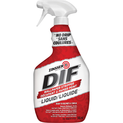 D&eacute;capant &agrave; papier peint &agrave; action rapide DIF, 946 ml, Bouteille &agrave; g&acirc;chette Rock Safety Industrial Ltd