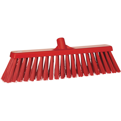 Heavy-Duty Push Broom, Stiff Bristles, 20", Polyester, Red Rock Safety Industrial Ltd