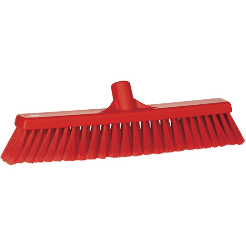Fine Particle Push Broom, Fine/Split Bristles, 16-1/4", Polypropylene, Red Rock Safety Industrial Ltd