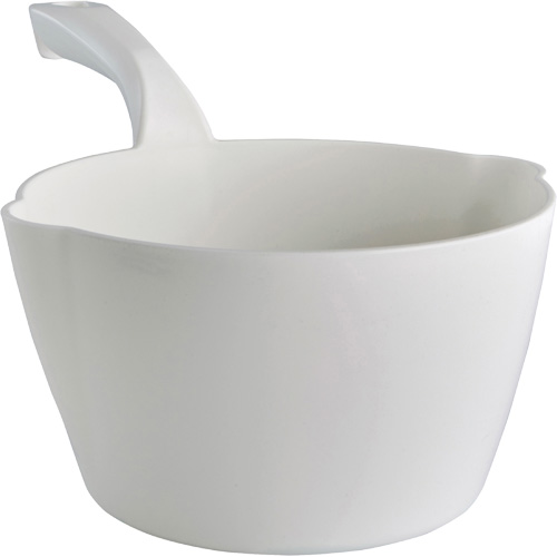 Round Bowl Scoop, Plastic, White, 64 oz. Rock Safety Industrial Ltd