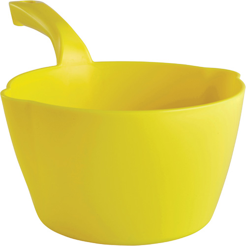Round Bowl Scoop, Plastic, Yellow, 64 oz. Rock Safety Industrial Ltd