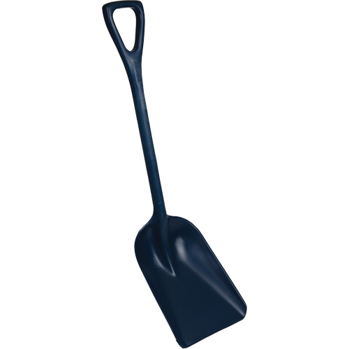 Pelle monobloc perceptible par d&eacute;tecteur de m&eacute;tal, Lame 10" x 14", Longueur de 37-1/2", Plastique, Bleu Rock Safety Industrial Ltd