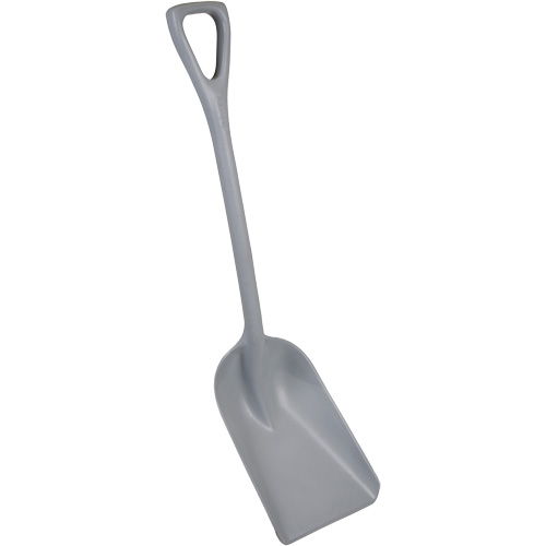 One-Piece Metal Detectable Shovel, 10" x 14" Blade, 37-1/2" Length, Plastic, Grey Rock Safety Industrial Ltd